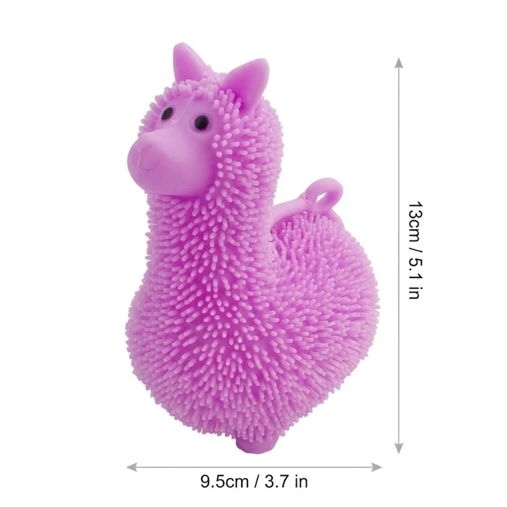 Fluffy Purple Llama Stress Relief Fidget Toy